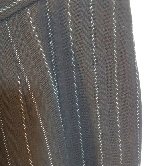 Dana Buchman Woman Annie Black Stripe 98% Wool Career Business Pants Size 14 - Picture 9 of 13